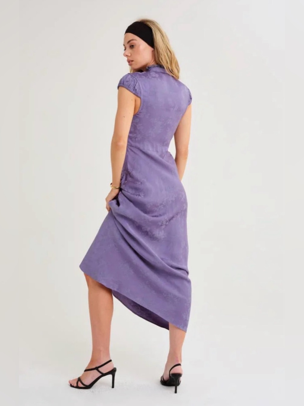NWOT Rumored Portofino Maxi Dress Indigo Jacquard – Size Medium - Picture 5 of 9